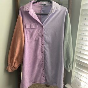 Nasty Gal Corduroy Shirt Dress
